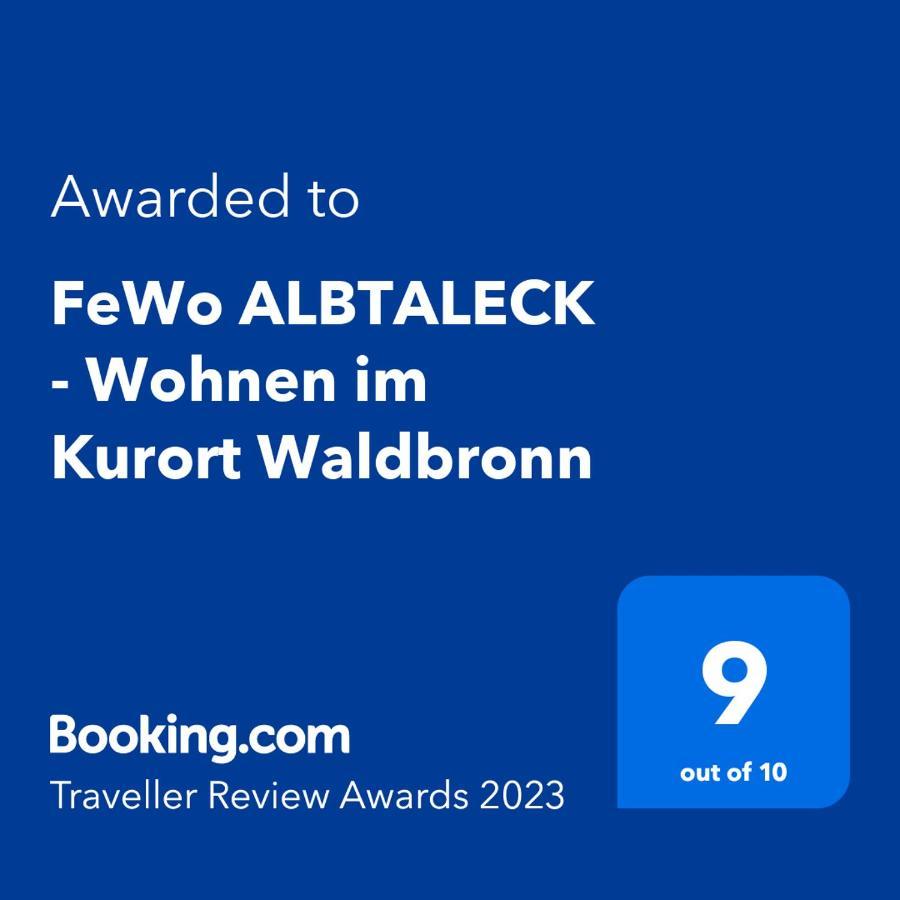 Fewo Albtaleck - Wohnen Im Kurort วัลด์บรอนน์ ภายนอก รูปภาพ